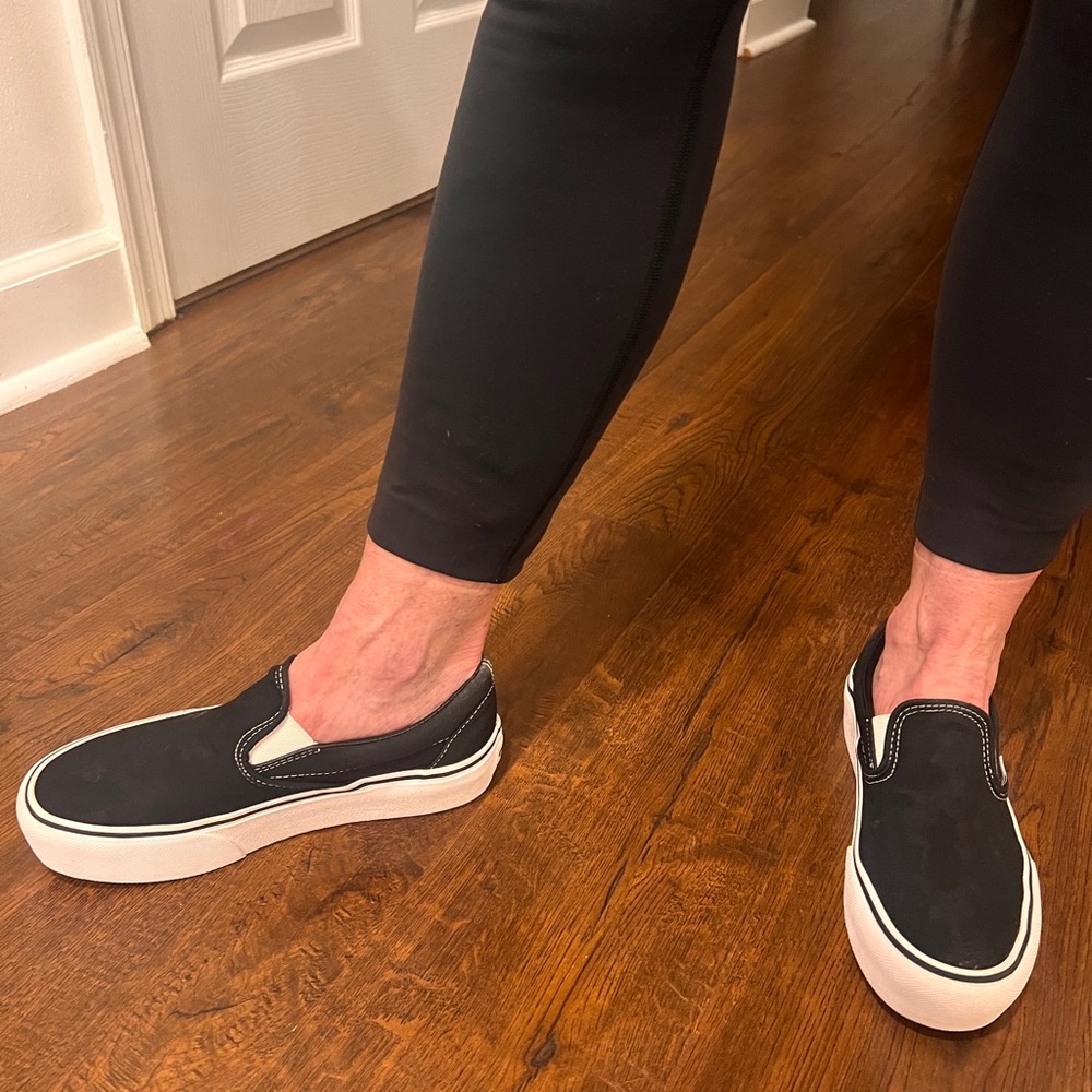 Platform Slip On Vans Size 6